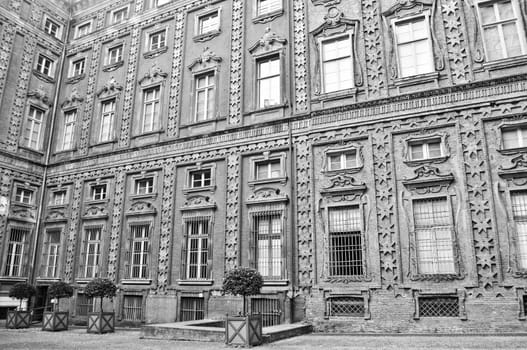 Palazzo Carignano seat of the first Italian houses of parliament Turin Italy