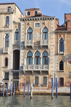 View of the city of Venice (Venezia) from the Grand Canal
