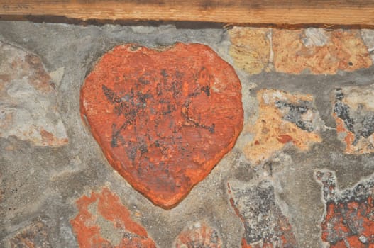 Red heart symbol of love and passion