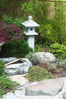 corner of the garden in Japanese style