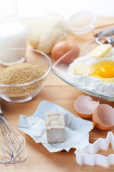 Yeast and baking ingredients for cake and cookies