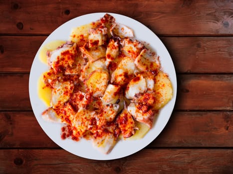 Pulpo a la gallega octopus spanish traditional recipe