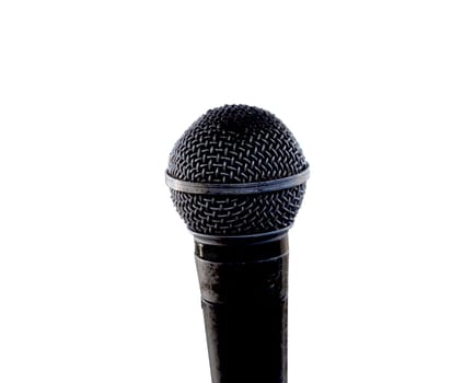 Microphone isolated on white background