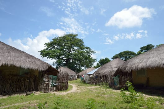 African village in Africa, Senegal