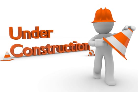 Under construction concept