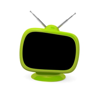 Retro television with copy space