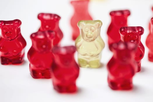 Gummy bears in a circle