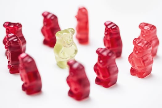 Gummy bears in a circle