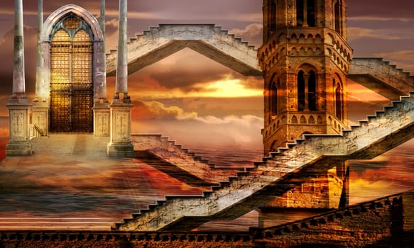 Ethereal towers
