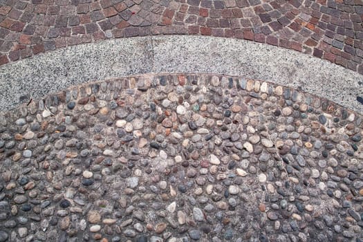 Pavement in the street, close up, outdoor