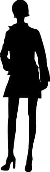 Vector - Silhouette fashion girls