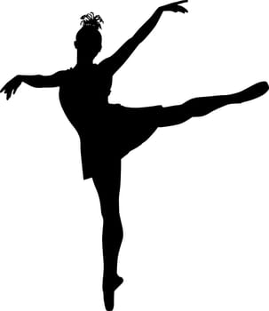 Silhouette of ballerina