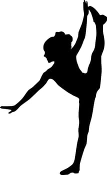 Happy silhouette child