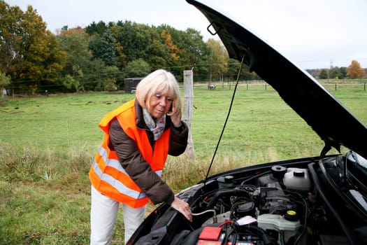 Senior citizen gets the ADAC