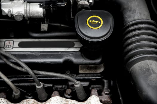 View into the engine compartment