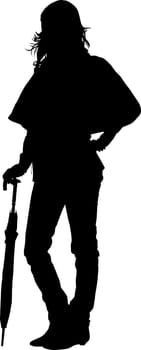 Fashion girl silhouette