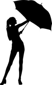 Fashion girl silhouette