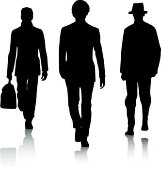 Silhouette fashion men