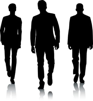 Silhouette fashion men