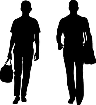 Silhouette men