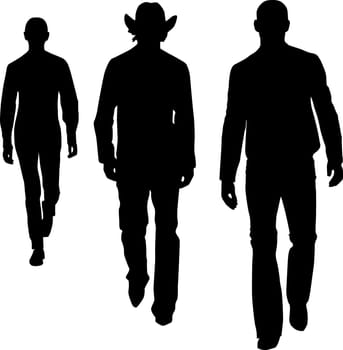 Silhouette fashion men