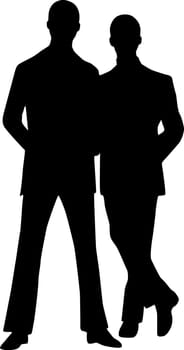 Silhouette fashion men