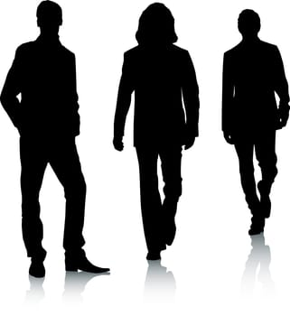 Silhouette fashion men