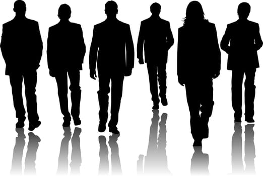 Silhouette fashion men