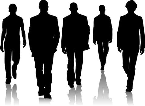 Silhouette fashion men