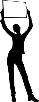 Silhouette of woman