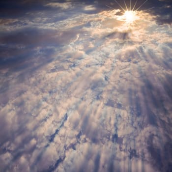 Blue sky with clouds for adv or others purpose use