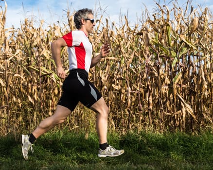 Joggers in competition