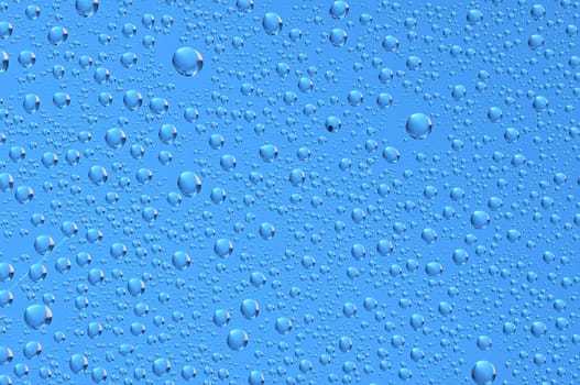 Water bubbles on the window for background
