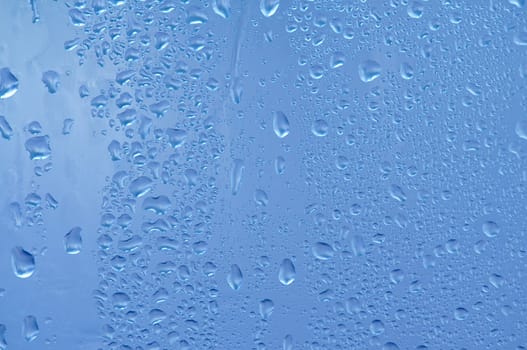Water drops on the window for background