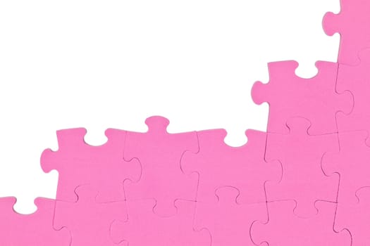 pink puzzle corner with space for your text