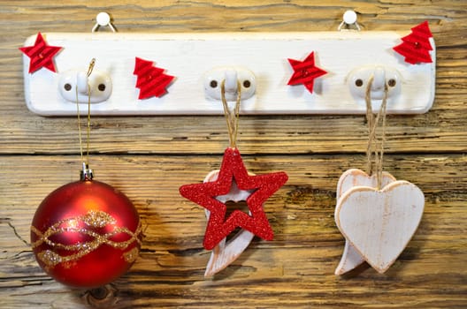 Christmas Wooden Heart Star