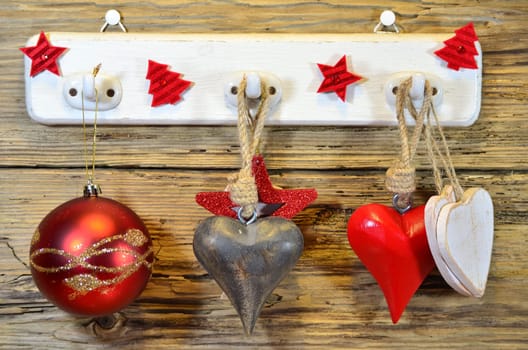 Christmas Wooden Heart Star