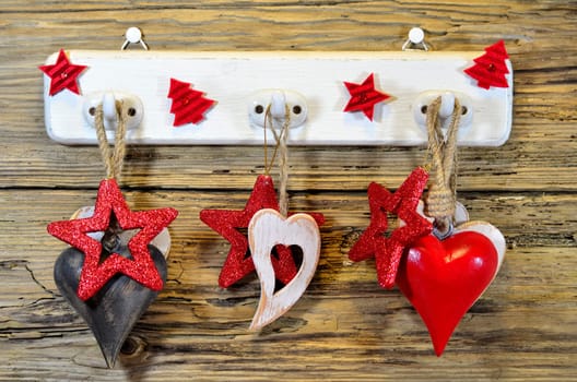 Christmas Wooden Heart Star