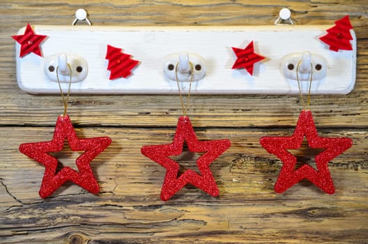 Christmas Wooden Heart Star