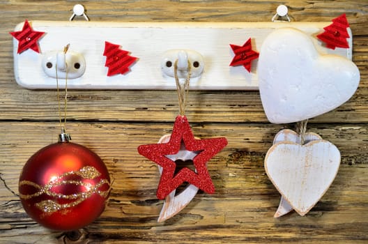 Christmas Wooden Heart Star