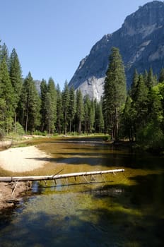 River in Yosemite National Park in California in the United States of America