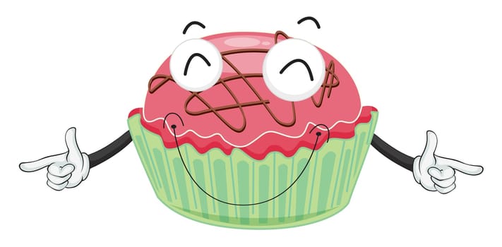illustration of a cake on a white background