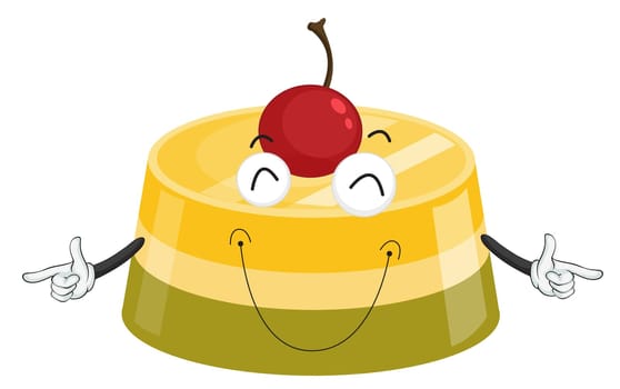 illustration of a cake on a white background