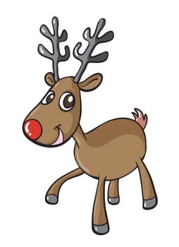 illustration of a reindeer on a white background