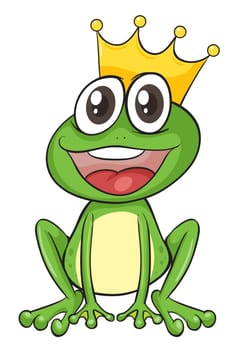 illustration of a frog on a white background