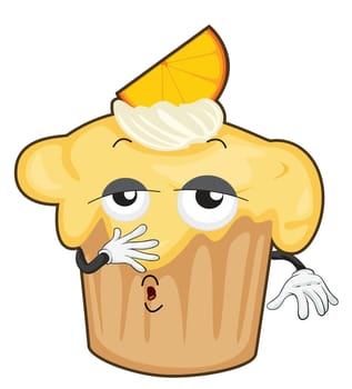 illustration of a cake on a white background