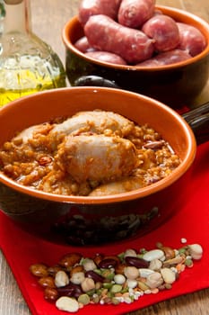 sausage and lentils