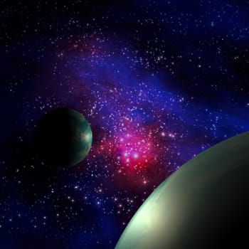 Galaxy and earth for adv or others purpose