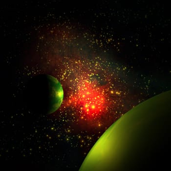 Galaxy and earth for adv or others purpose