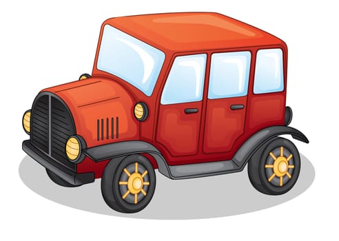 illustration of car on a white background